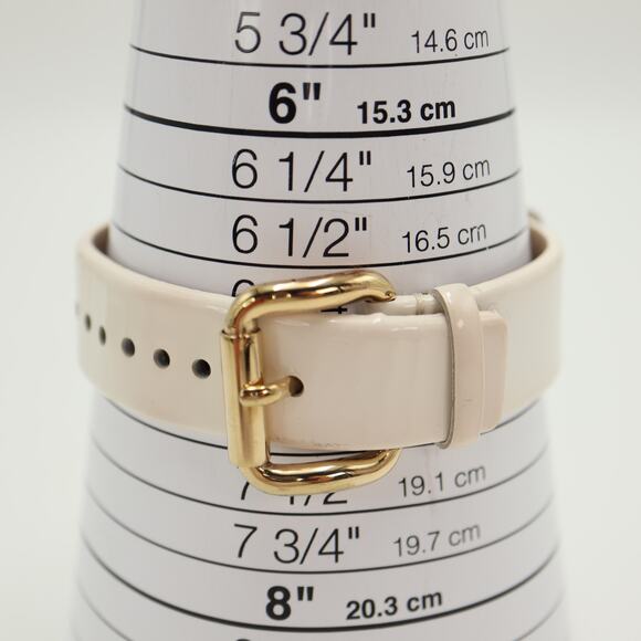 Marc Jacobs Lidia Stripe Gold Tone White 40mm Glitz Womens Watch w New Battery main image 6